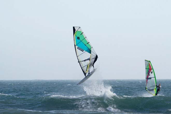 Kevn Pritchard and Marcilio Browne - AWT Santa Cruz Goya Windsurfing Festival 2013 ©  Mike Archer / AWT http://americanwindsurfingtour.com/